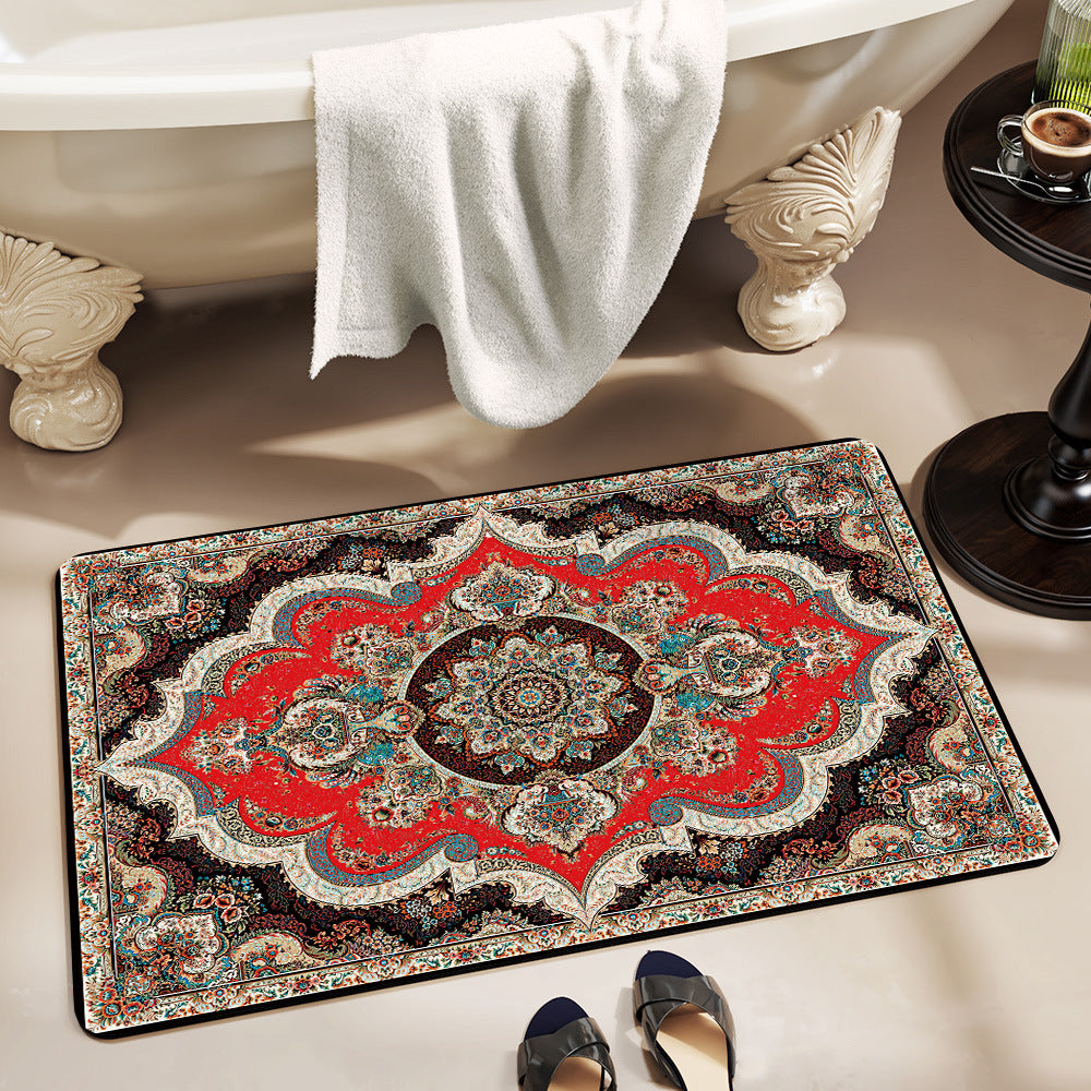 Ornate Decorative Bath Mat Acalora