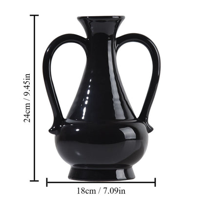 Elegant Curved Ceramic Vase