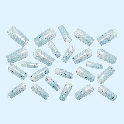 Artificial nails with glitter and glamorous effect Acalora