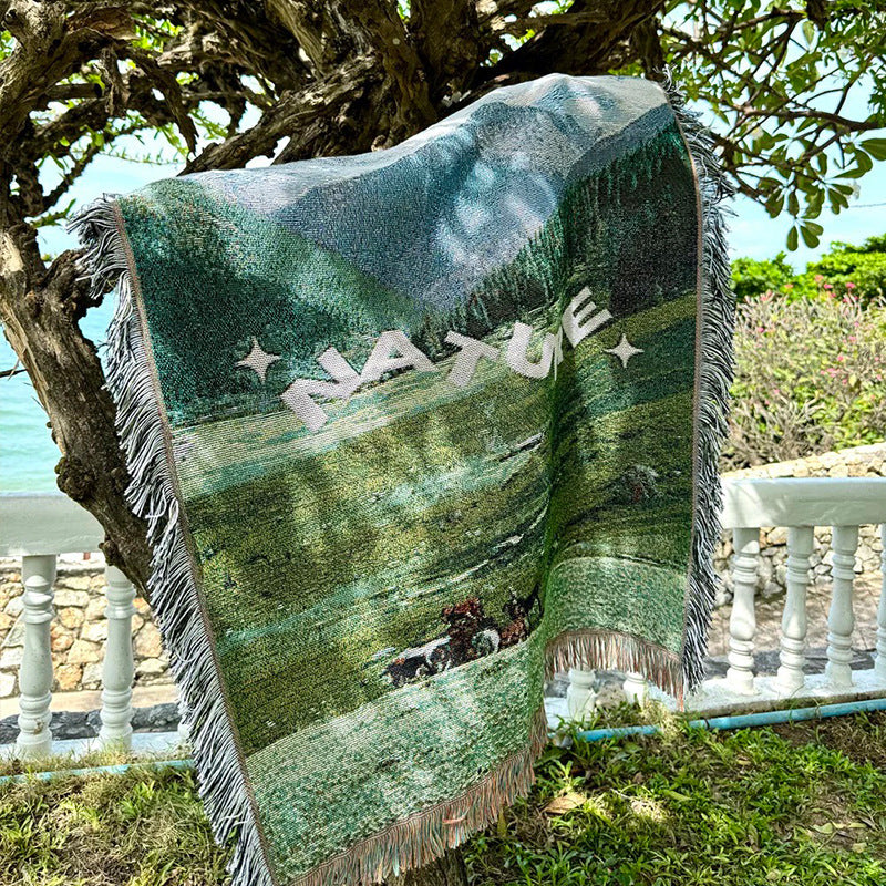 Scenic Landscape Throw Blanket