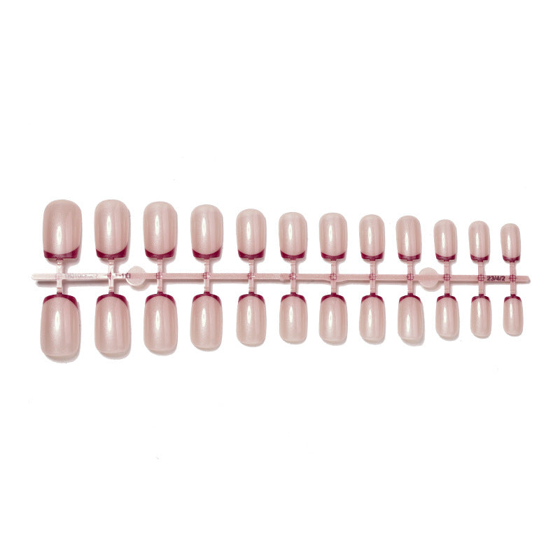 French Tip Press-On Nail Set Acalora