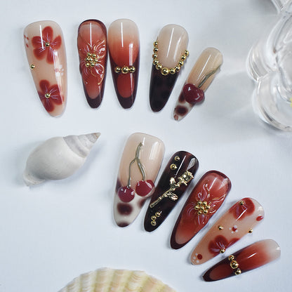 Premium Decorative Press-On Nails Acalora