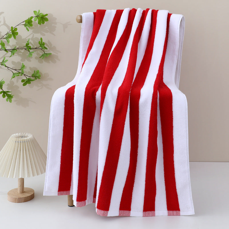 Large Beach Towel With Stylish Stripe Pattern Bowlift