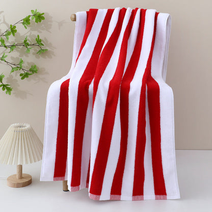 Large Beach Towel With Stylish Stripe Pattern Bowlift