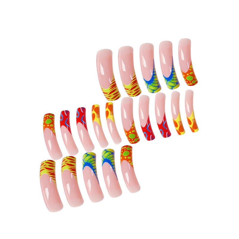 Artistic Long Nail Art Extensions Acalora