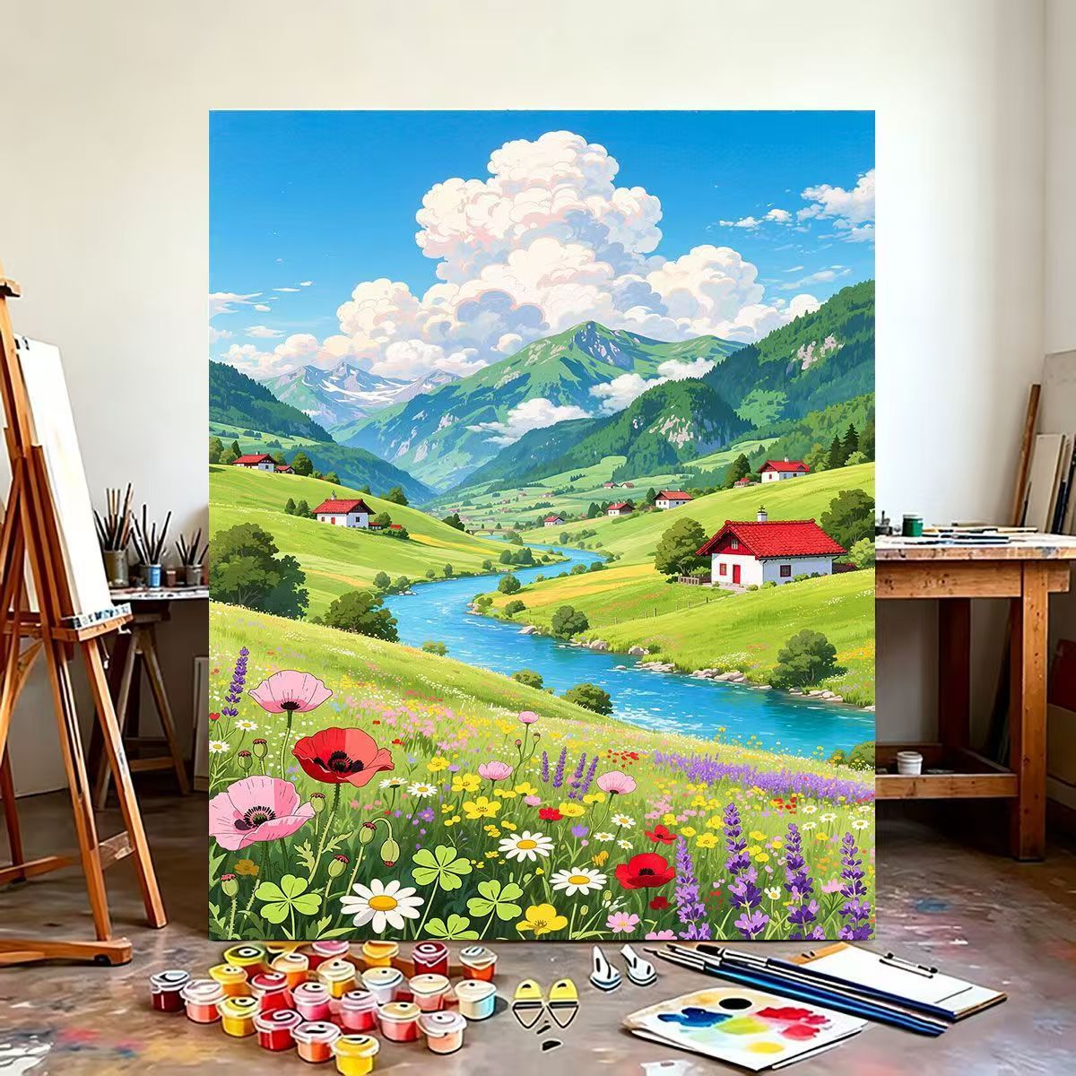 Scenic Mountain Landscape Wall Art