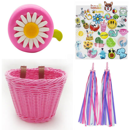 Decorative Woven Bike Basket Acalora