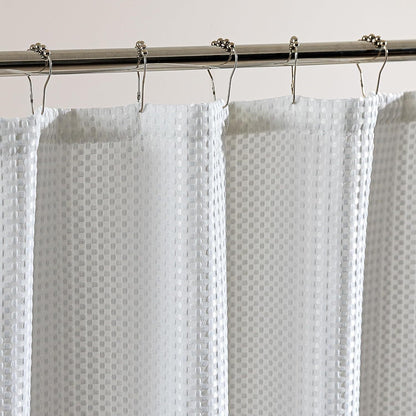 Textured Waffle Shower Curtain