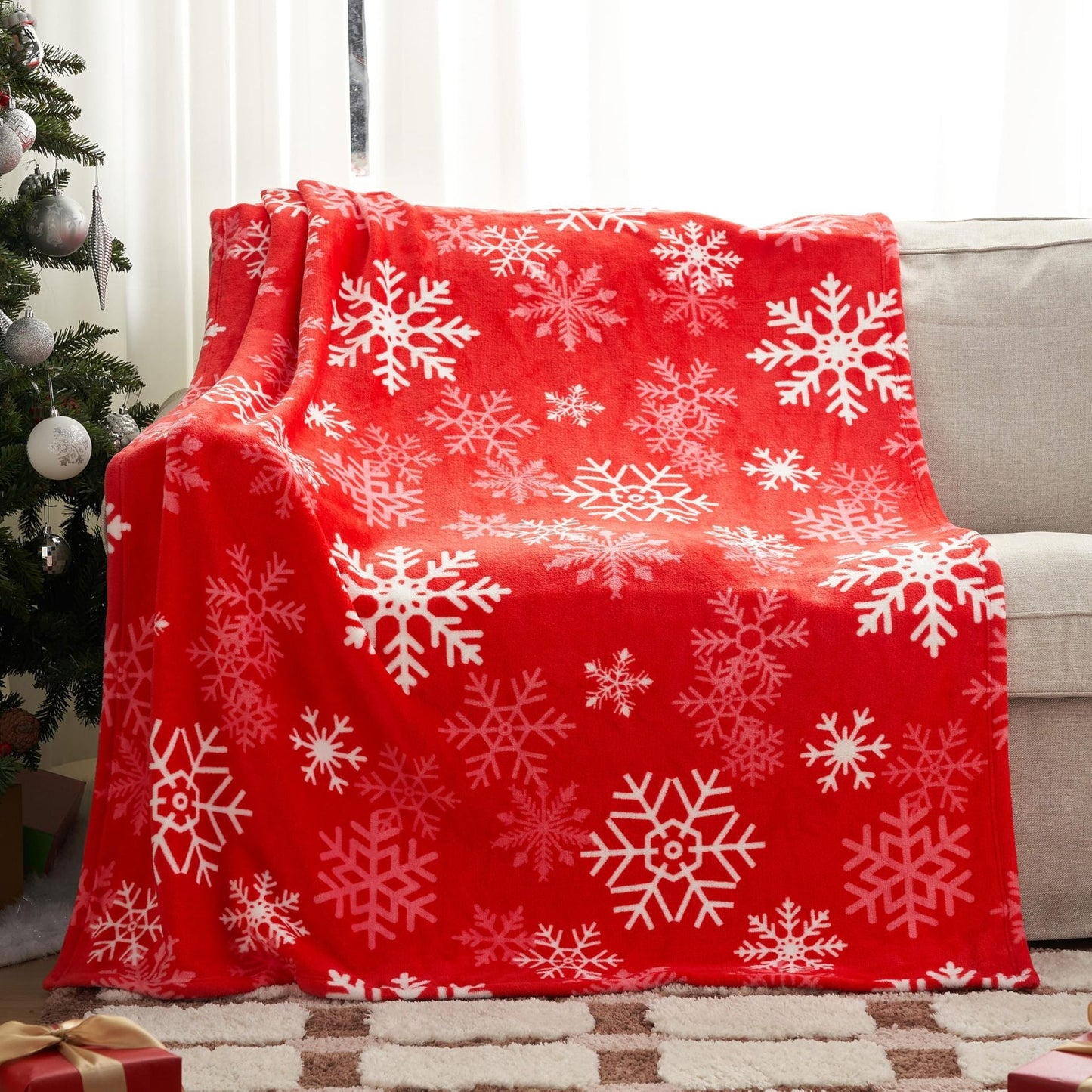 Skanto | Christmas Blanket Soft Flannel Christmas Plush Holiday Throw