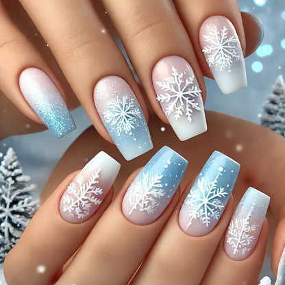 Artistic Winter Wonderland Nail Art Acalora
