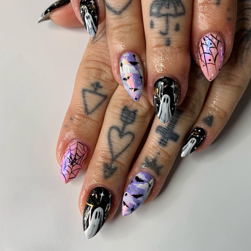 Creative Halloween Nail Art Design Acalora