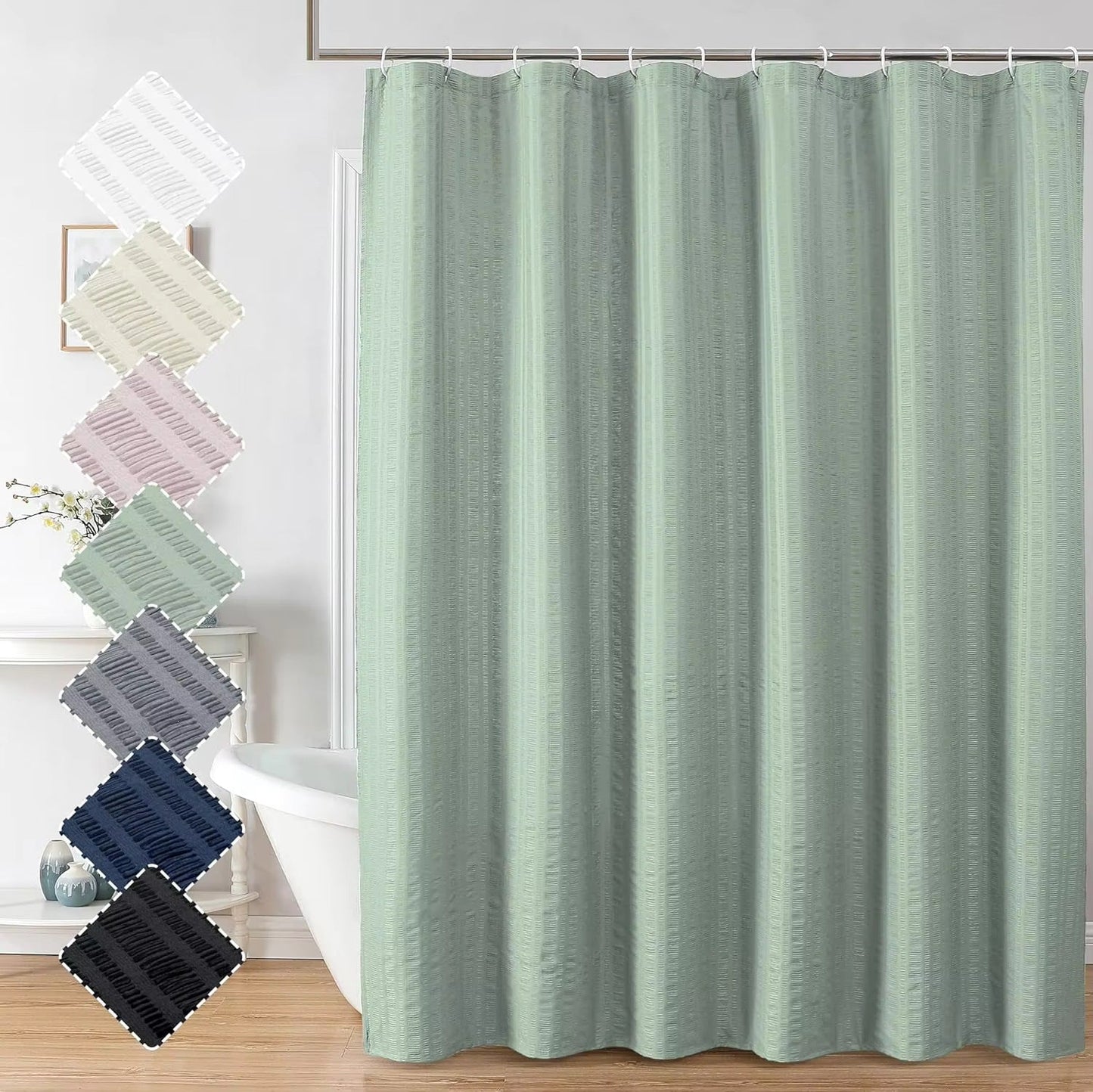 Premium Textured Shower Curtain
