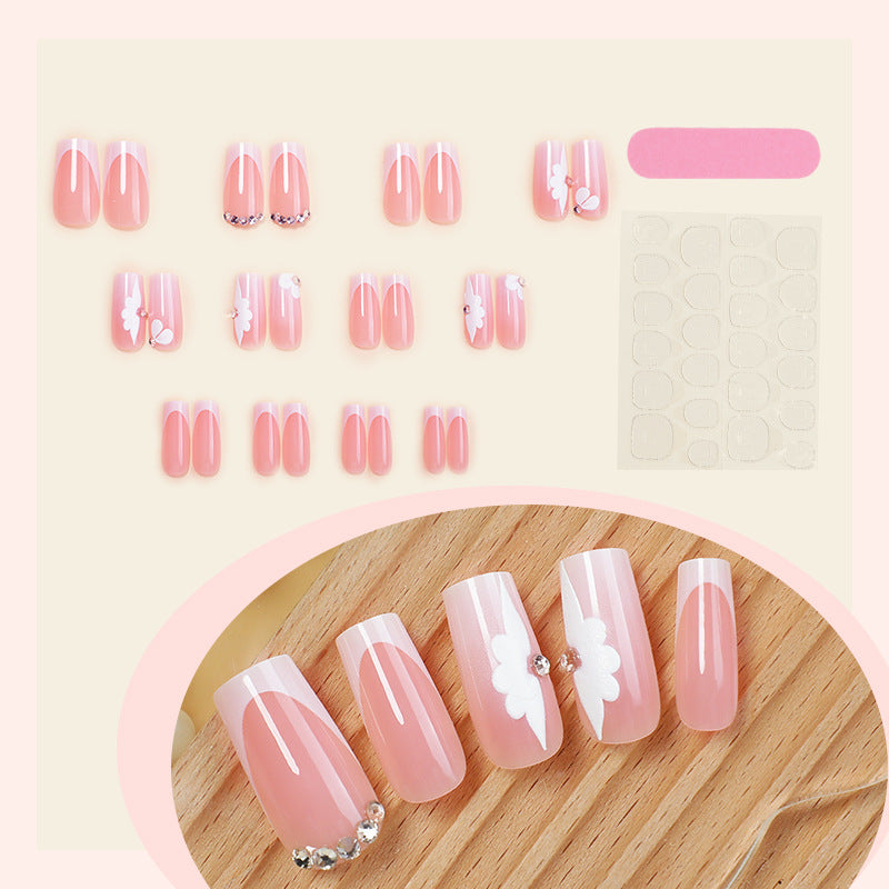 Floral Decorative Press-On Nails Acalora
