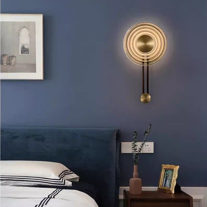 Modern Circular Wall Light with Adjustable Glow