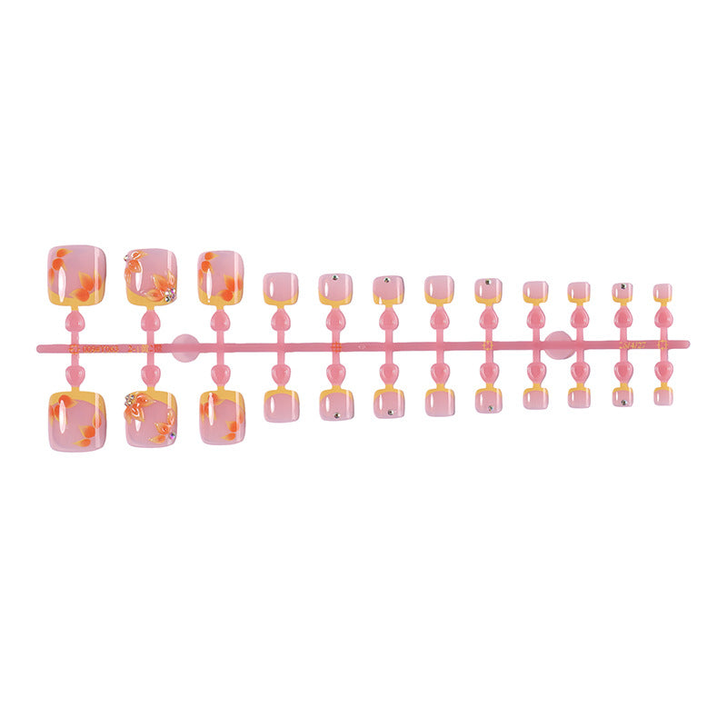 Floral Design Press-On Nail Art Set Acalora