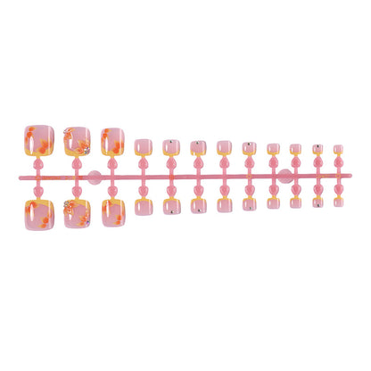 Floral Design Press-On Nail Art Set Acalora