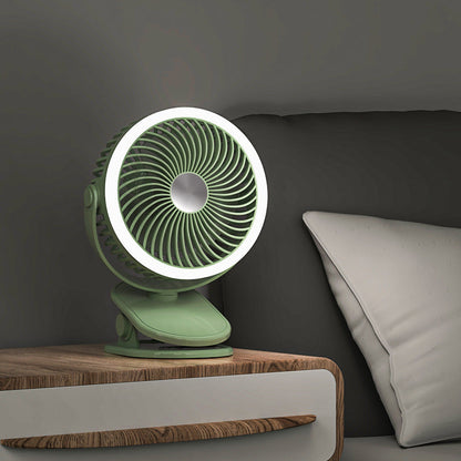 Ladies table fan with integrated LED lighting Kalsten