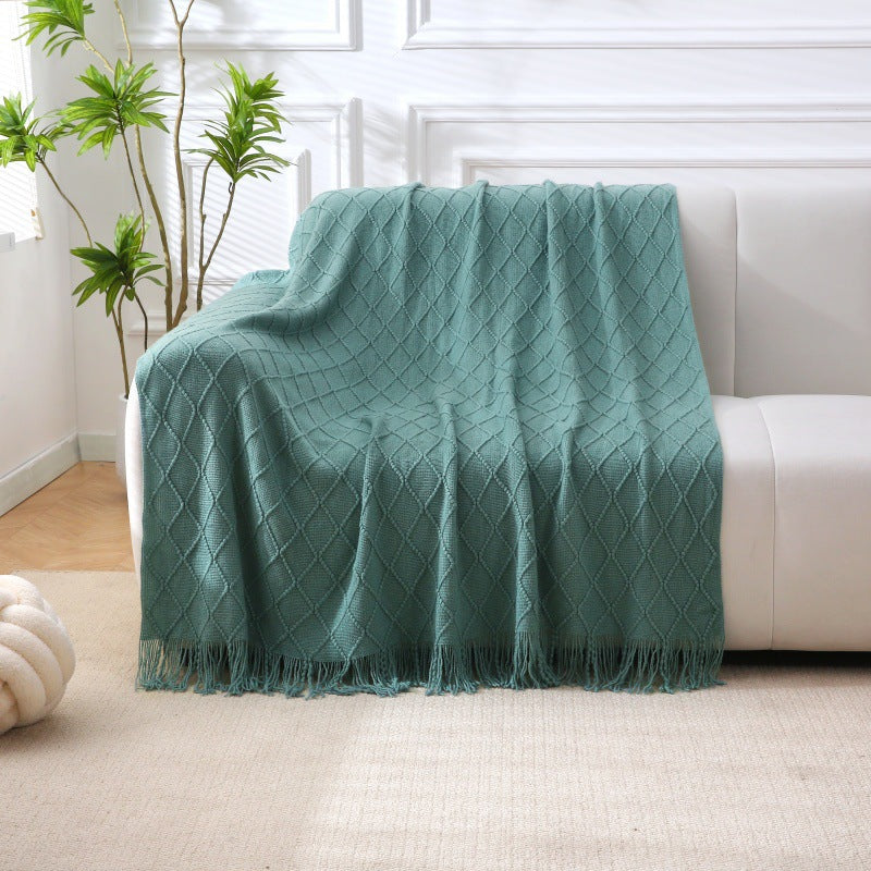 Woven Textured Throw Blanket