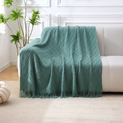 Woven Textured Throw Blanket