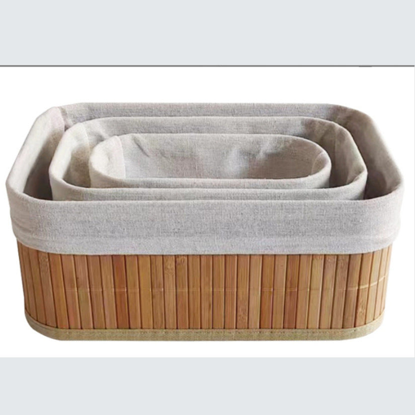 Elegant Storage Baskets Made of Natural Bamboo Acalora