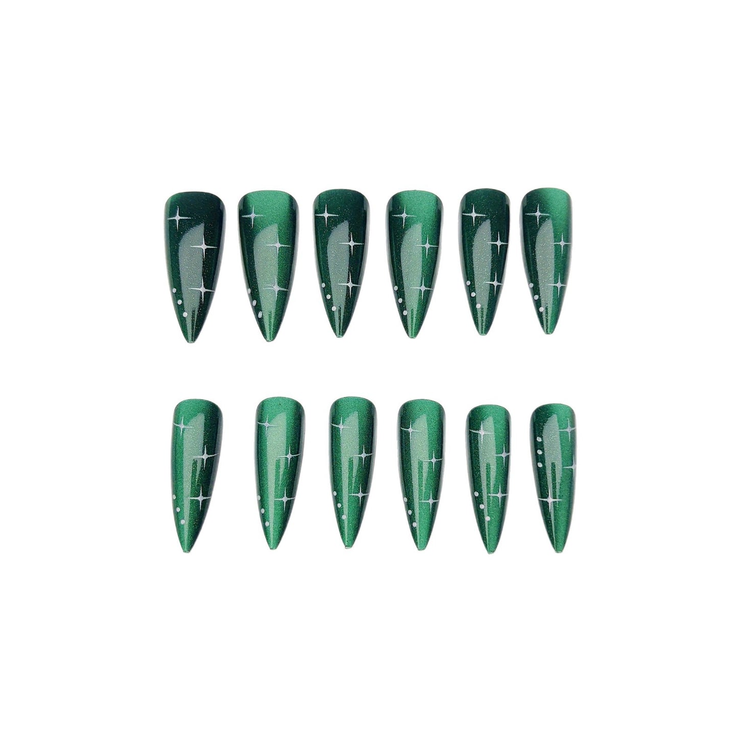 Glittering Starlit Nail Art Acalora