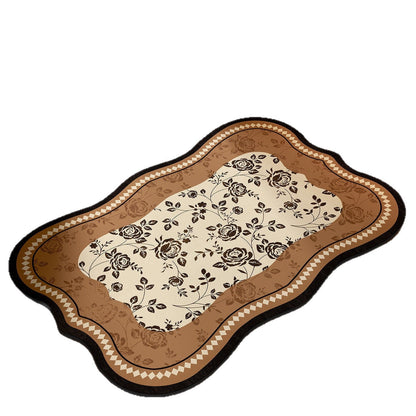 Floral Design Bathroom Mat