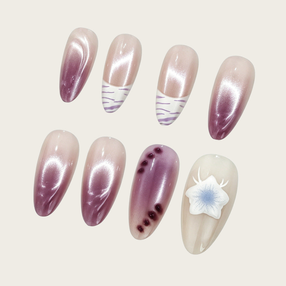 Creative artificial nails with floral design Acalora