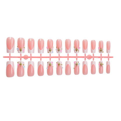 Decorative Press-On Nails with 3D Accents Acalora