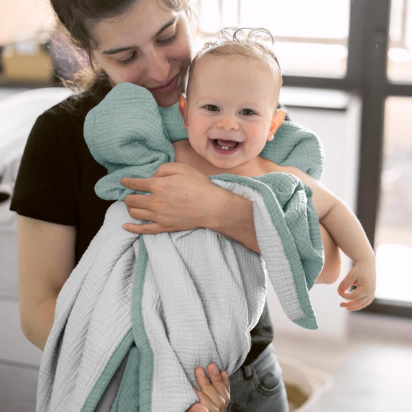 Ultra-Soft Reversible Muslin Throw Blanket