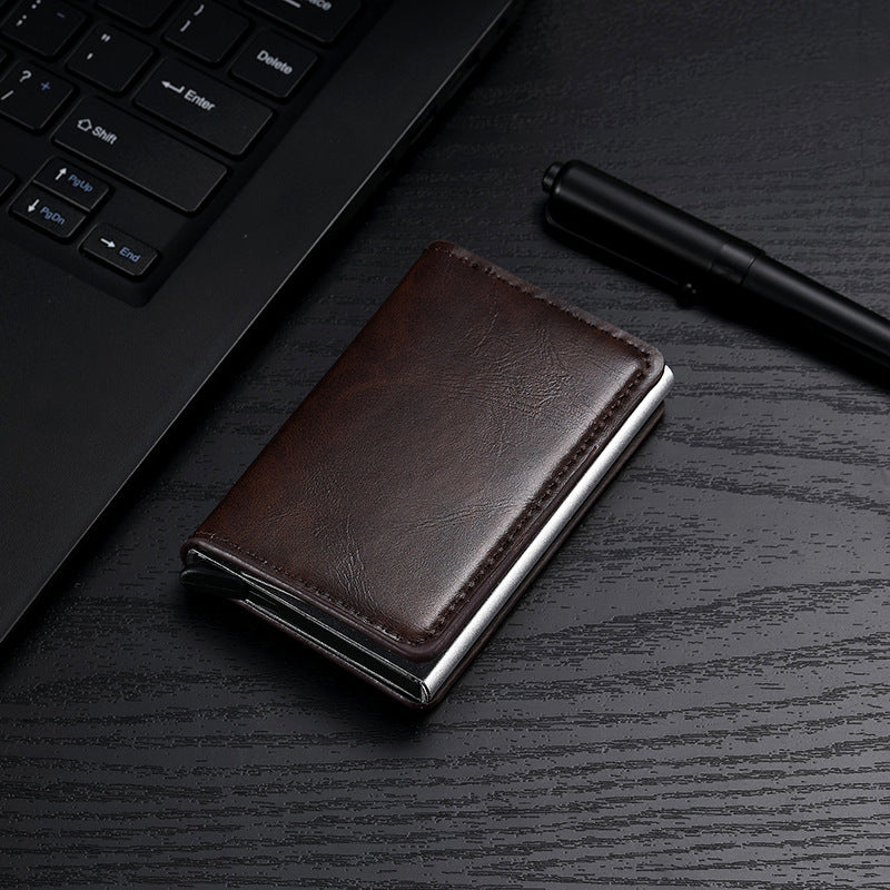 Premium Leather Business Card Holder Acalora