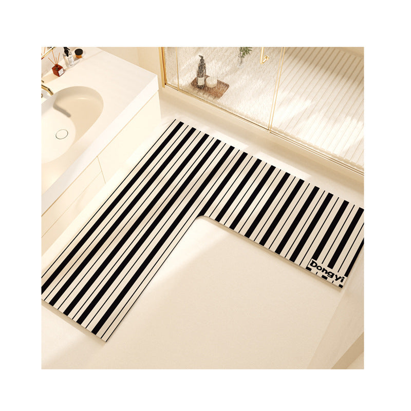 L-Shaped Soft Bath Mat