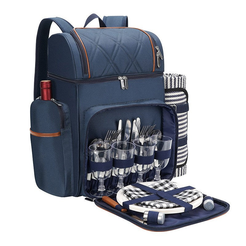 Insulated Picnic Backpack with Dining Set Acalora