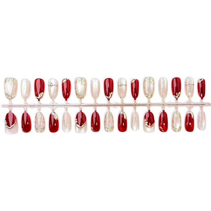 Acrylic nail set with elegant flower and glitter accents Acalora