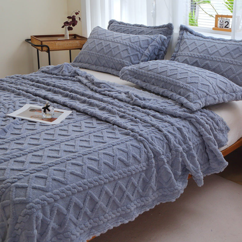 Textured Decorative Throw Blanket
