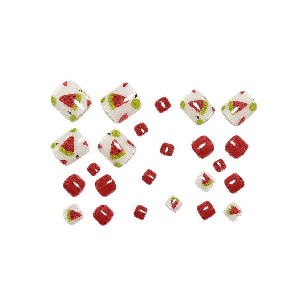 Artificial Nail Set with Fruity Designs Acalora