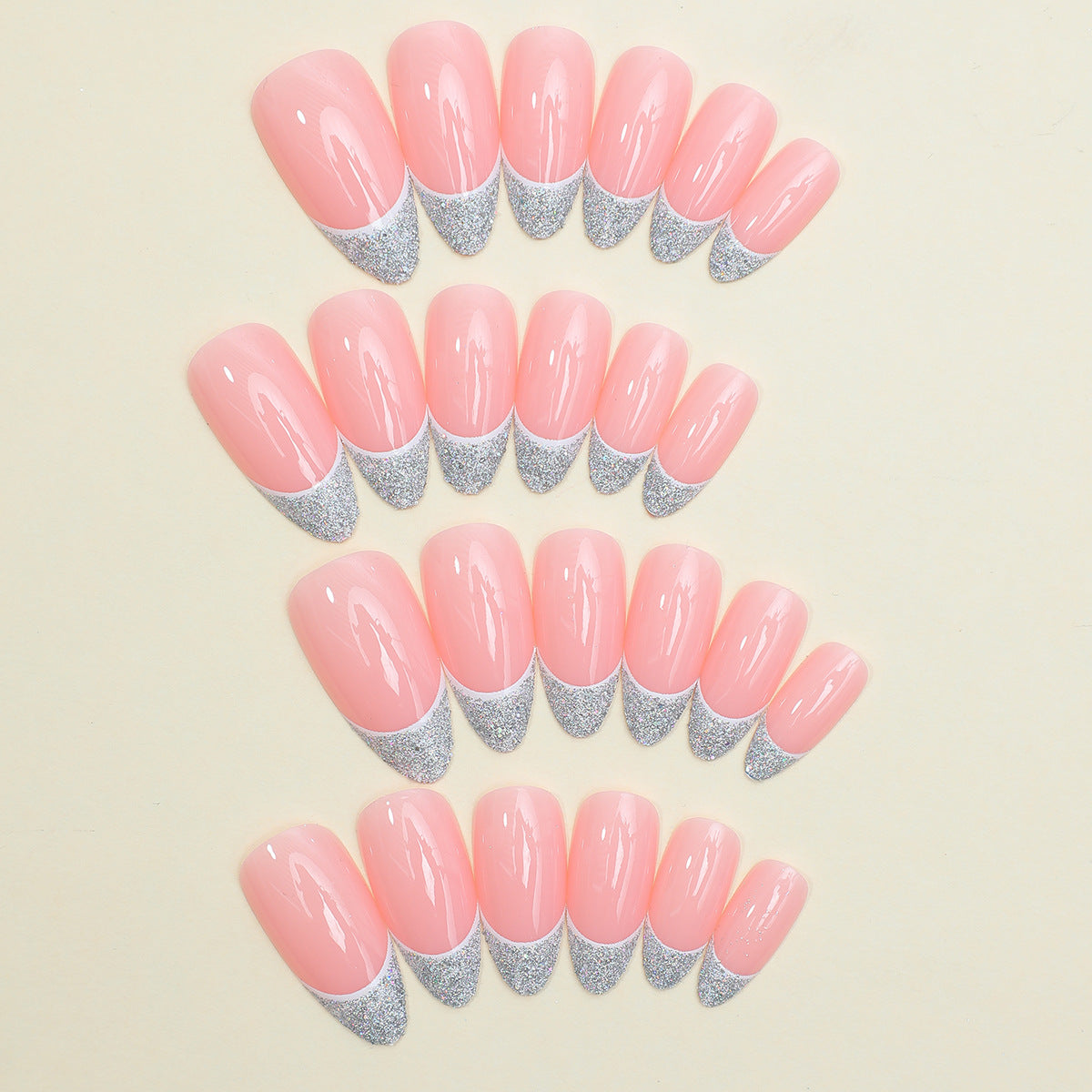 Elegant French Tip Press-On Nail Set Acalora