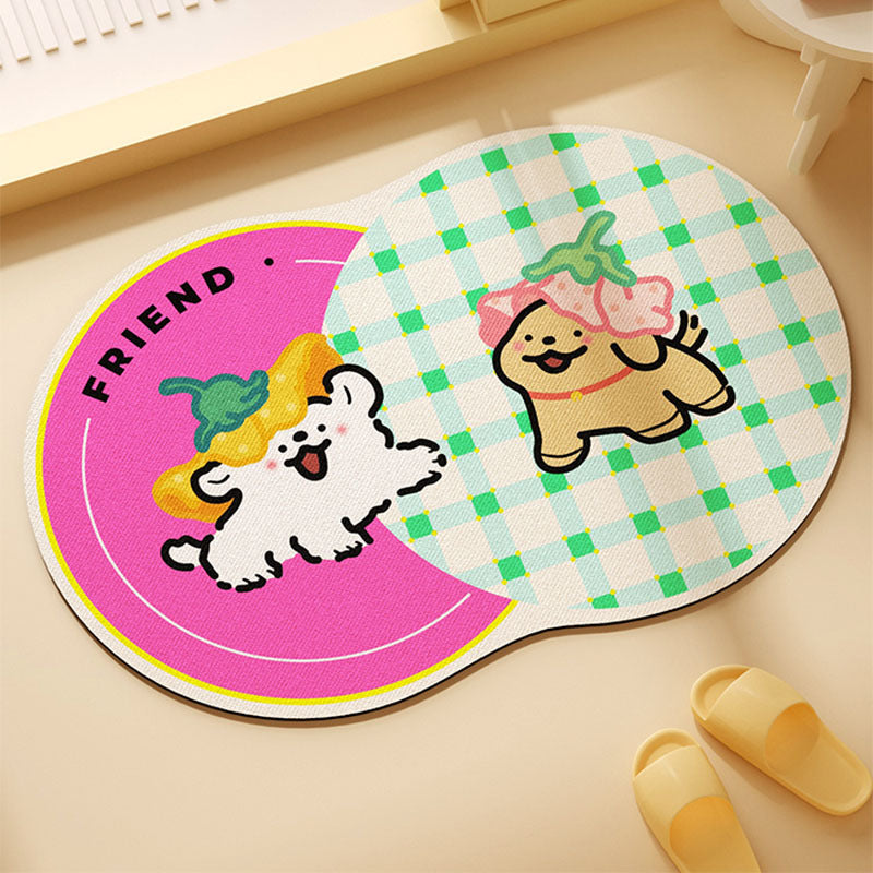Fun Donut-Themed Bath Mat