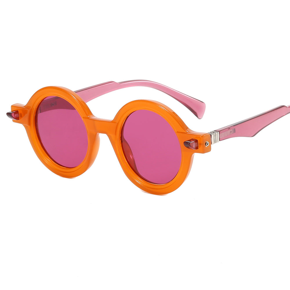 Women's fashionable round glasses with luxurious design Karnz