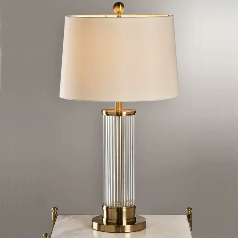 Elegant Contemporary Table Lamp with Crystal Accents
