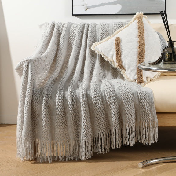 Unisex Cozy Knit Throw Blanket