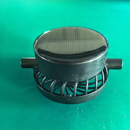 Portable solar-powered USB-C fan with digital battery display Brehn