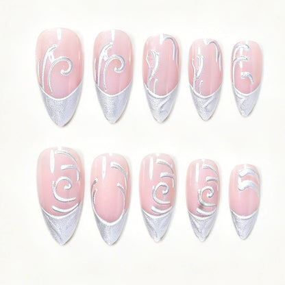 Elaborate Sculpted Press-On Nail Art Acalora