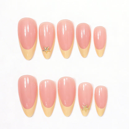 Elegant Stiletto Nail Art Tips with Starfish Accents Acalora