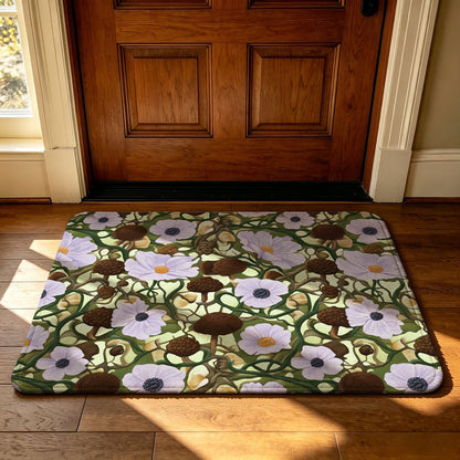 Unisex Decorative Football-Themed Area Mat