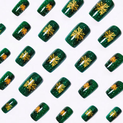 Holiday-Themed Sparkling Nail Art Acalora