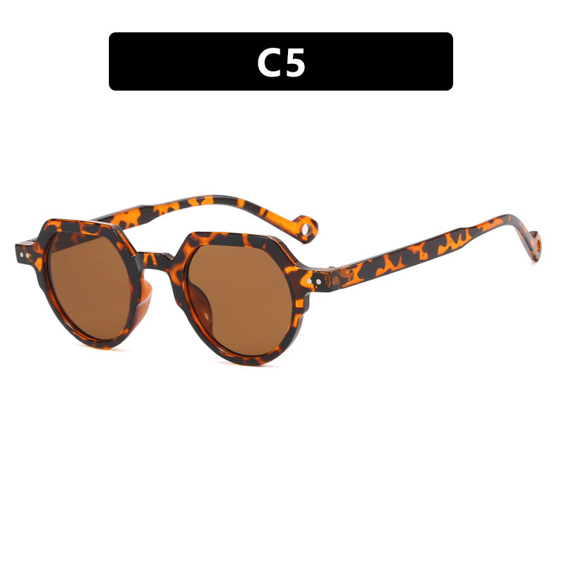 Women's geometric sunglasses with protective UV filter and robust frame Karnz