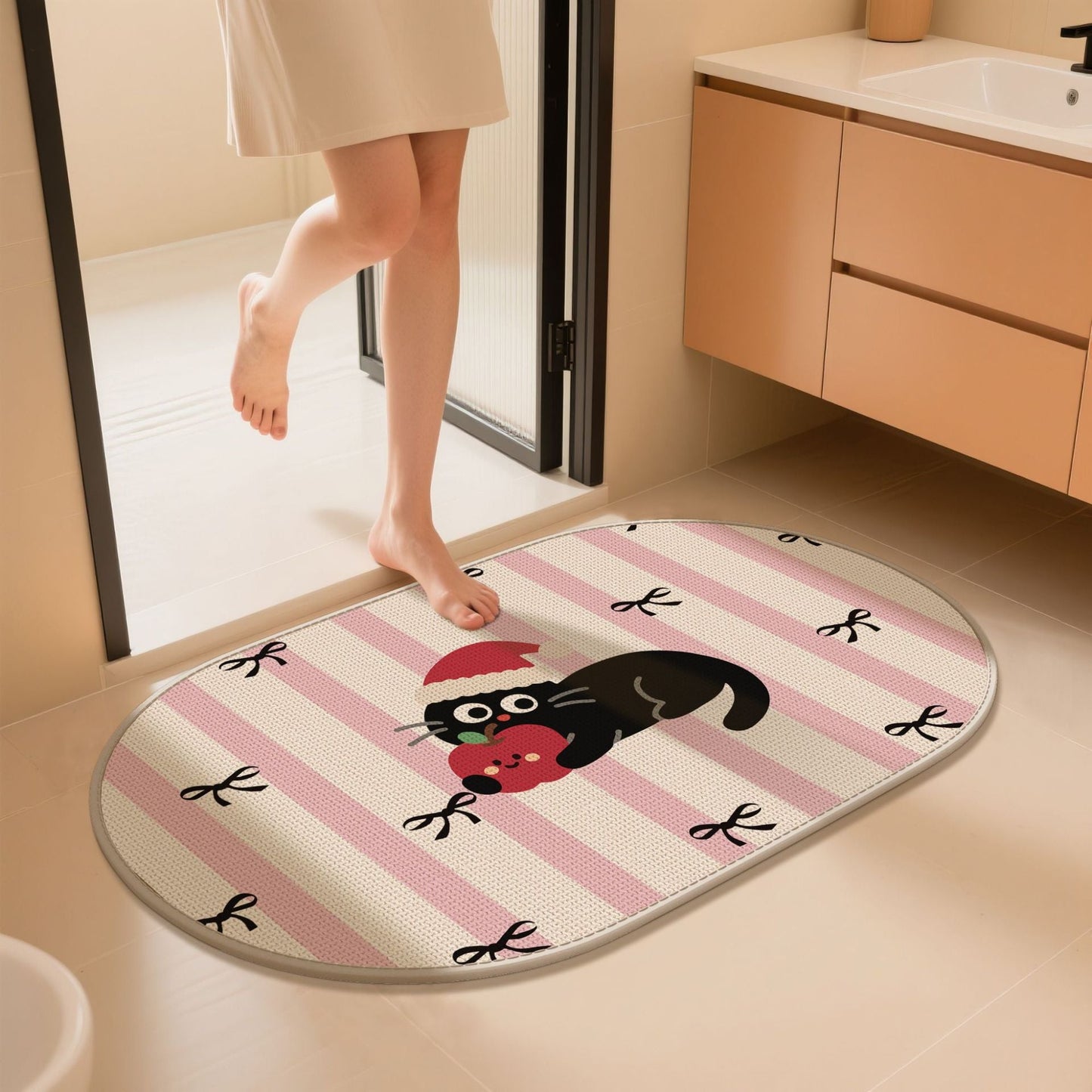 Cute Animal-Themed Bath Mat