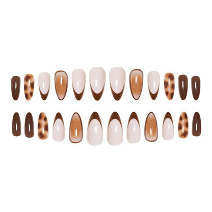 Artistic Stiletto Press-On Nail Set with Modern Design Acalora