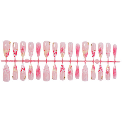 Artistic Floral Inspired Press-On Nail Set Acalora