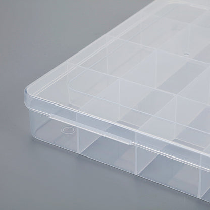 Multi-Divided Clear Craft Storage Organizer Acalora